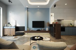 Mẫu thiết kế chung cư phong cách indochine căn hộ 100m2 chung cư the Legacy