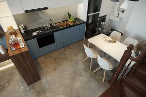 Thi công nội thất căn hộ chung cư 105m2 Mrs Ngân Royal City