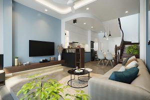 Thiết kế nội thất shop thời trang nhỏ xinh tinh tế